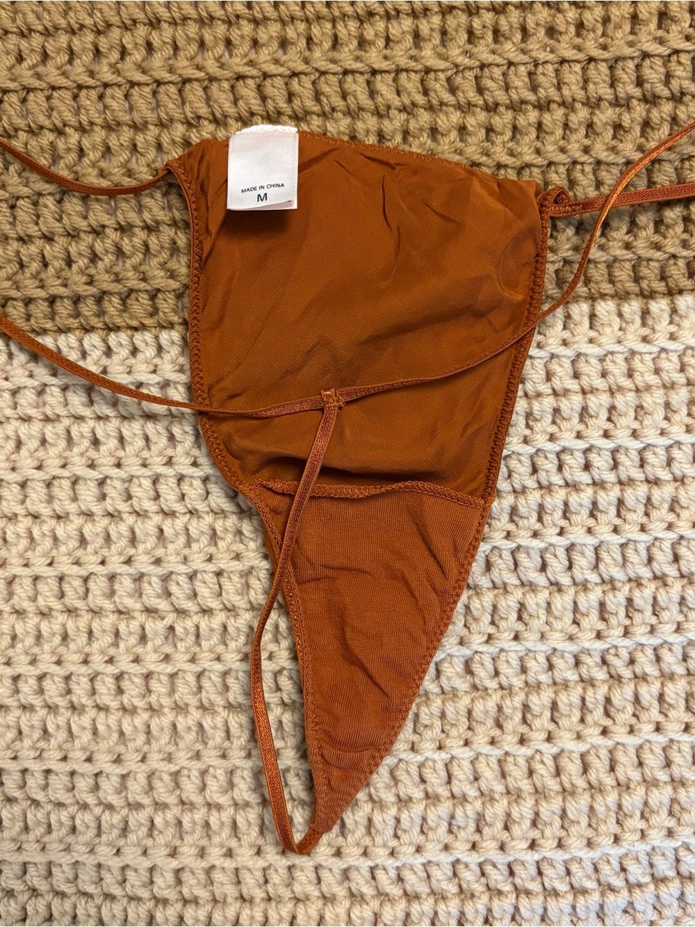 VTG 2006 Victoria's Secret Very Sexy Lace Babydoll Chemise - Size M Burnt Orange - Picture 9 of 10